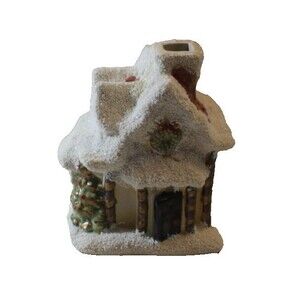 MayRich House Figurine Votive Candle Holder Christmas Decoration Original Box
